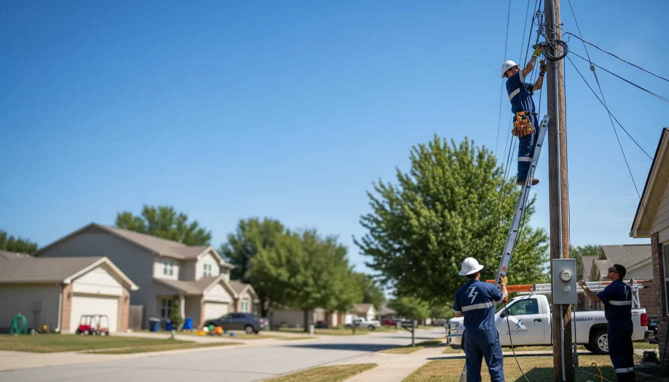 Residential electrician providing installation services in Bay, AR